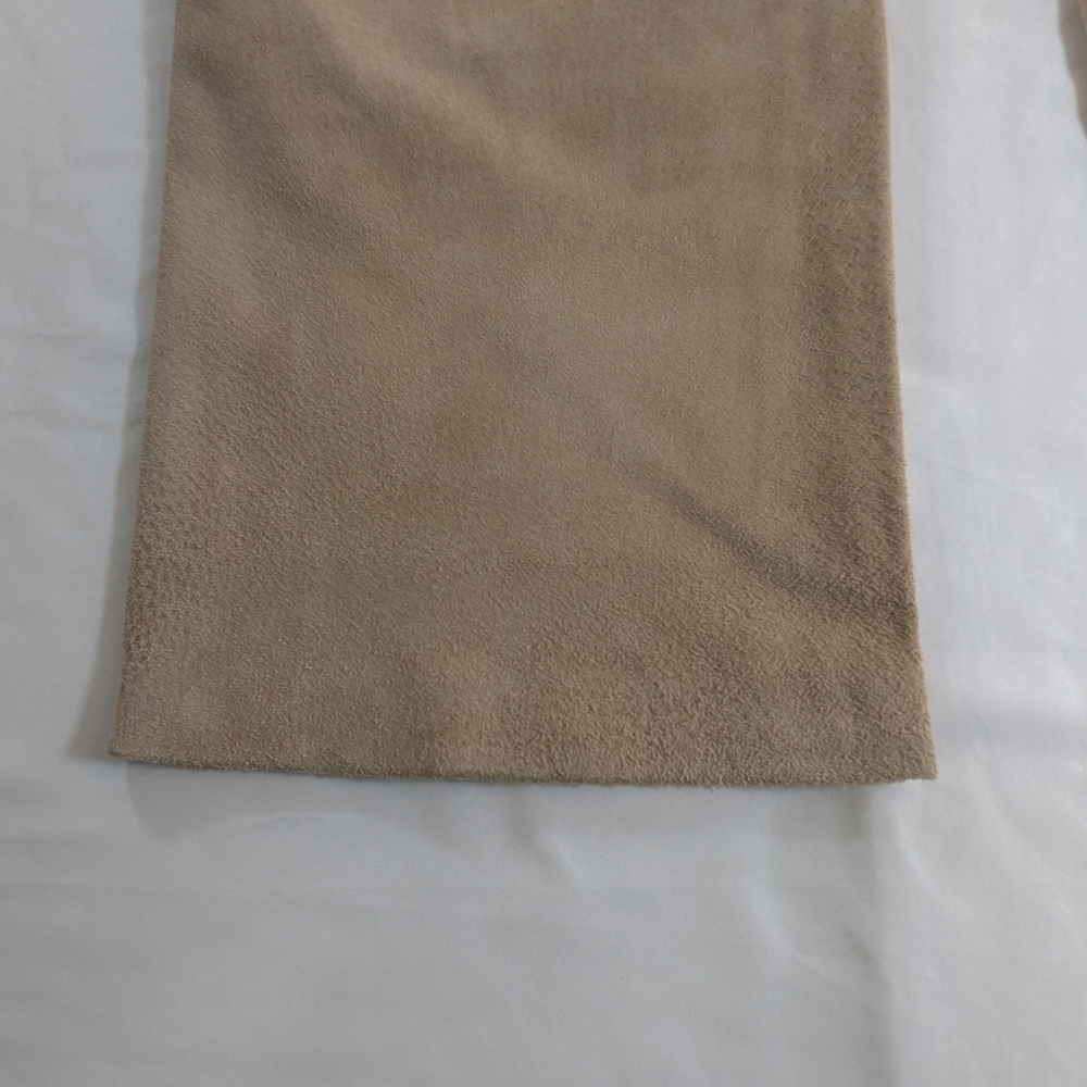 Massini Women's Tan Genuine Suede Leather Pants Size 10 - Picture 9 of 14